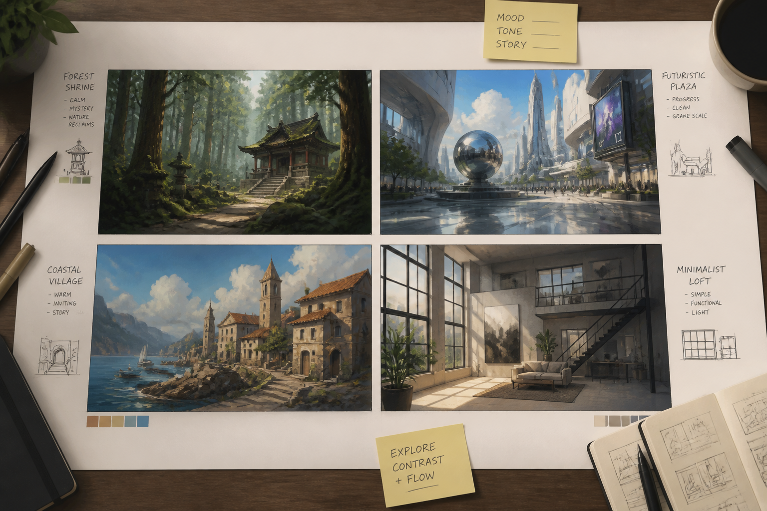 Generate Remixable Scene Ideas