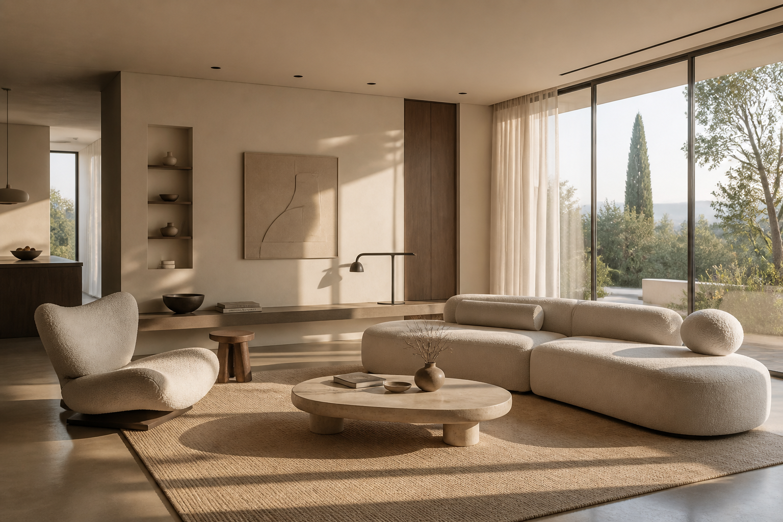 Modern living room scene