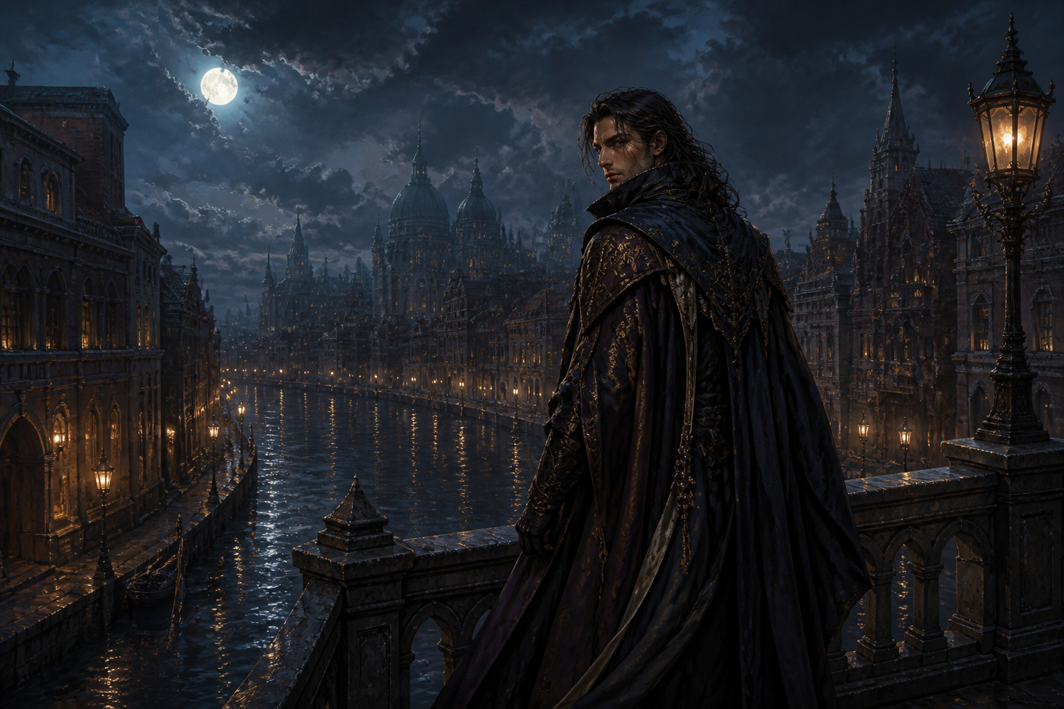 Character and scene together