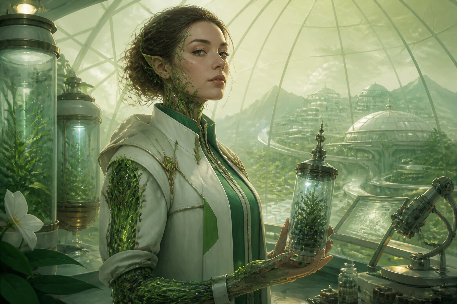 Biotech researcher