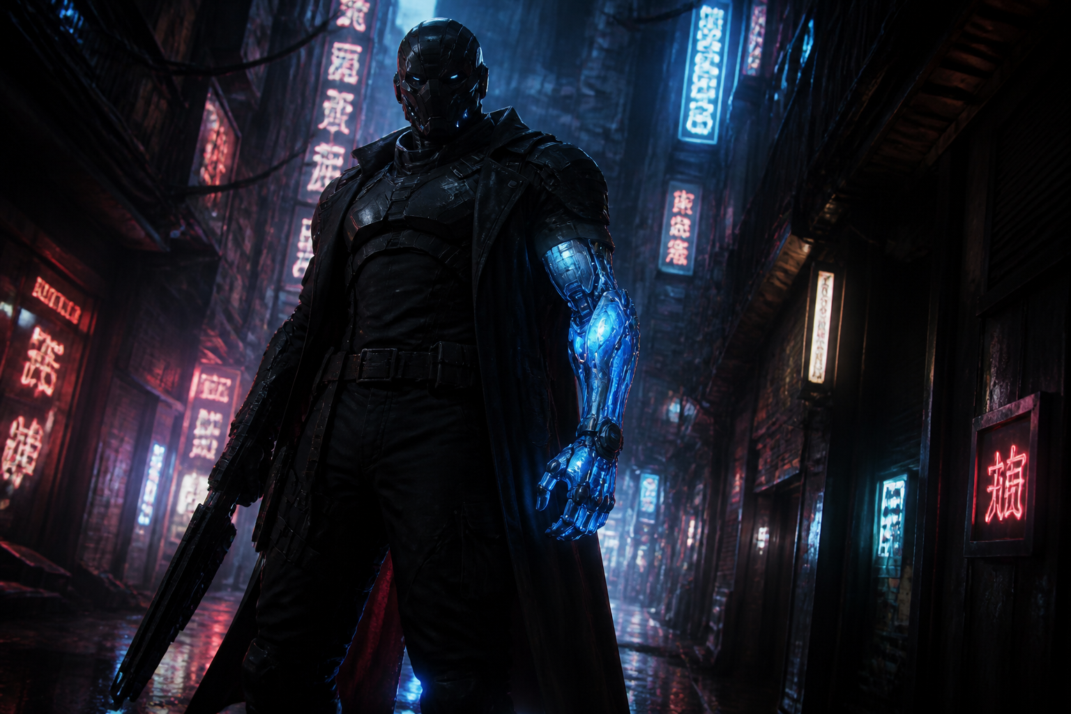 Cybernetic bounty hunter