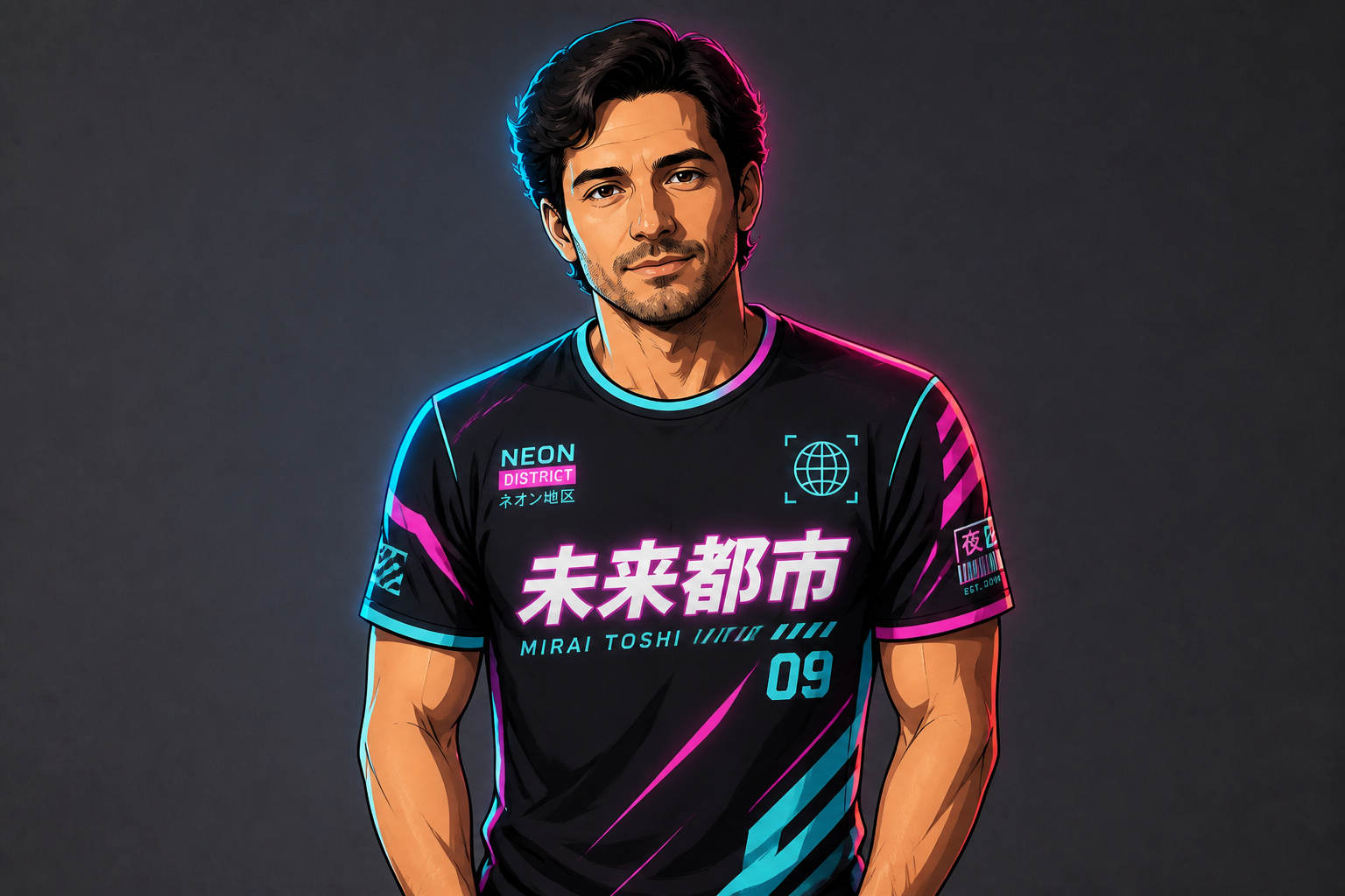 Anime streetwear jersey (after)