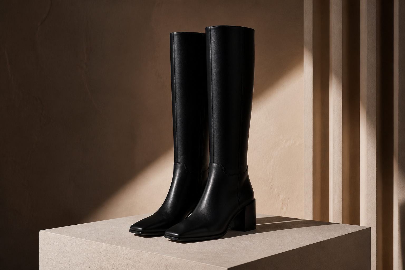 Loft knee-high editorial (before)