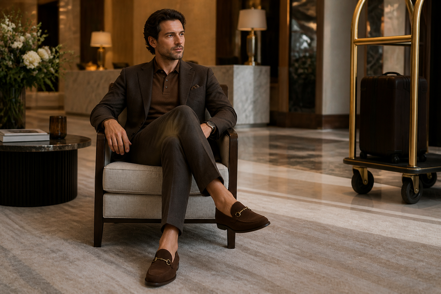 Menswear loafer look (after)
