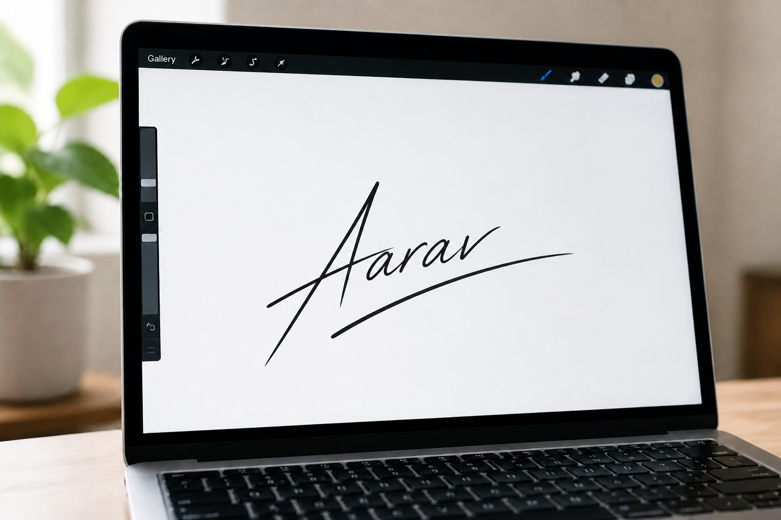 Founder-style signature (after)