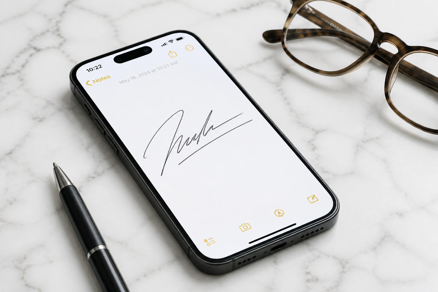 Personal brand signature (before)