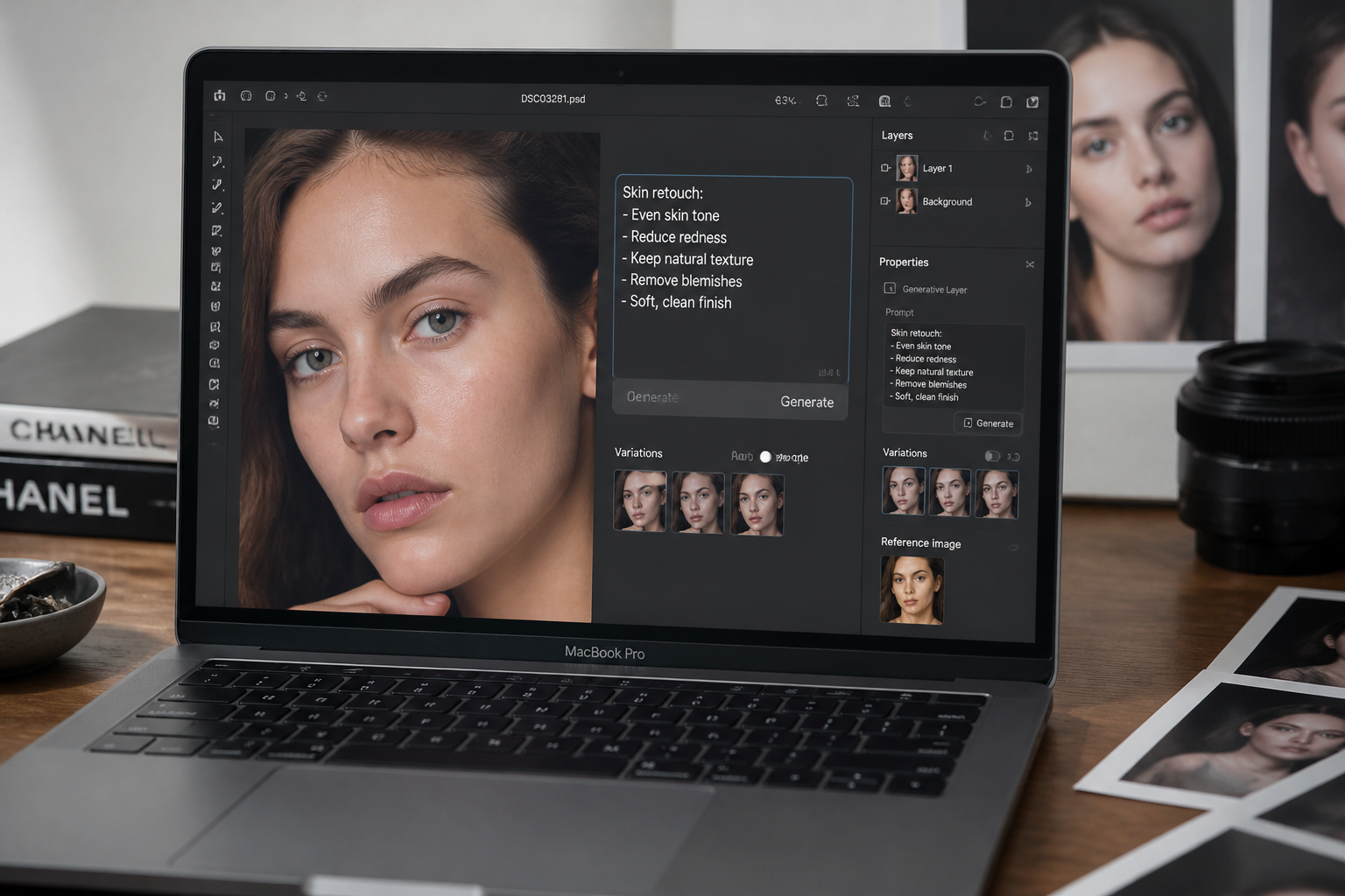 Describe the retouch