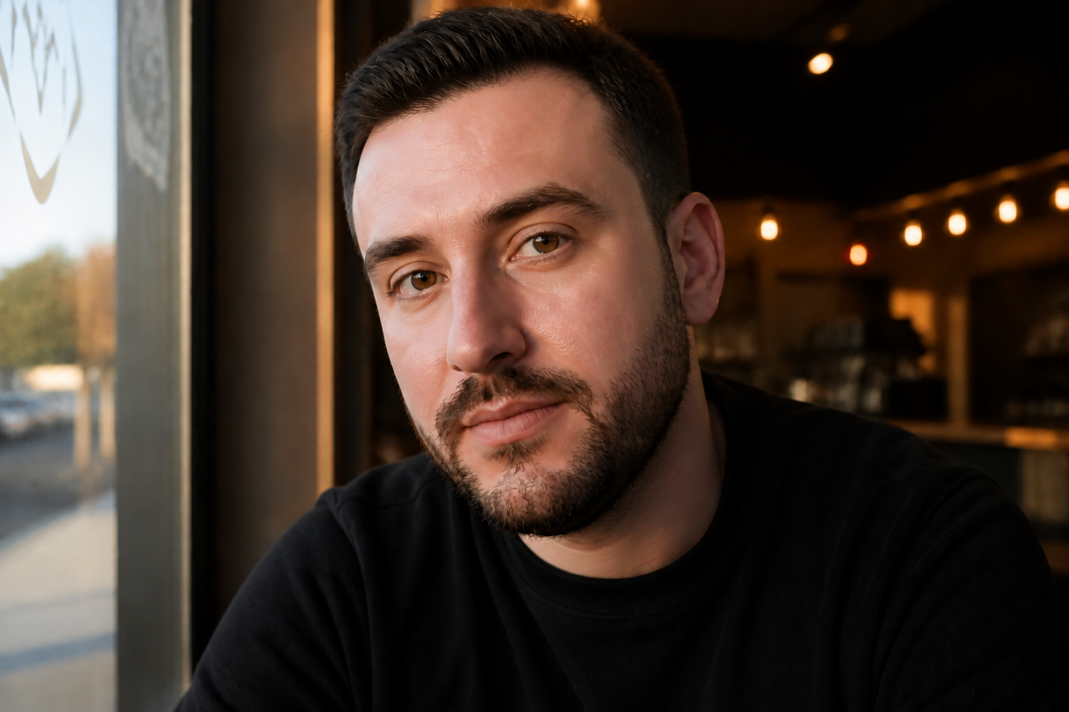 Clean male portrait (after)
