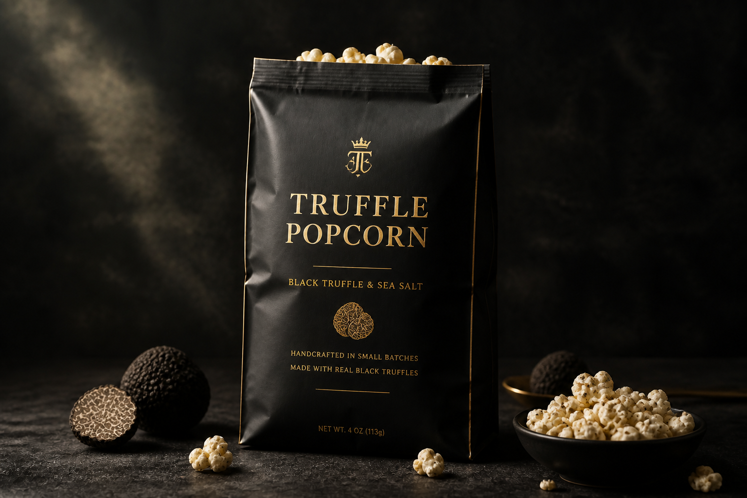Luxury truffle popcorn (after)