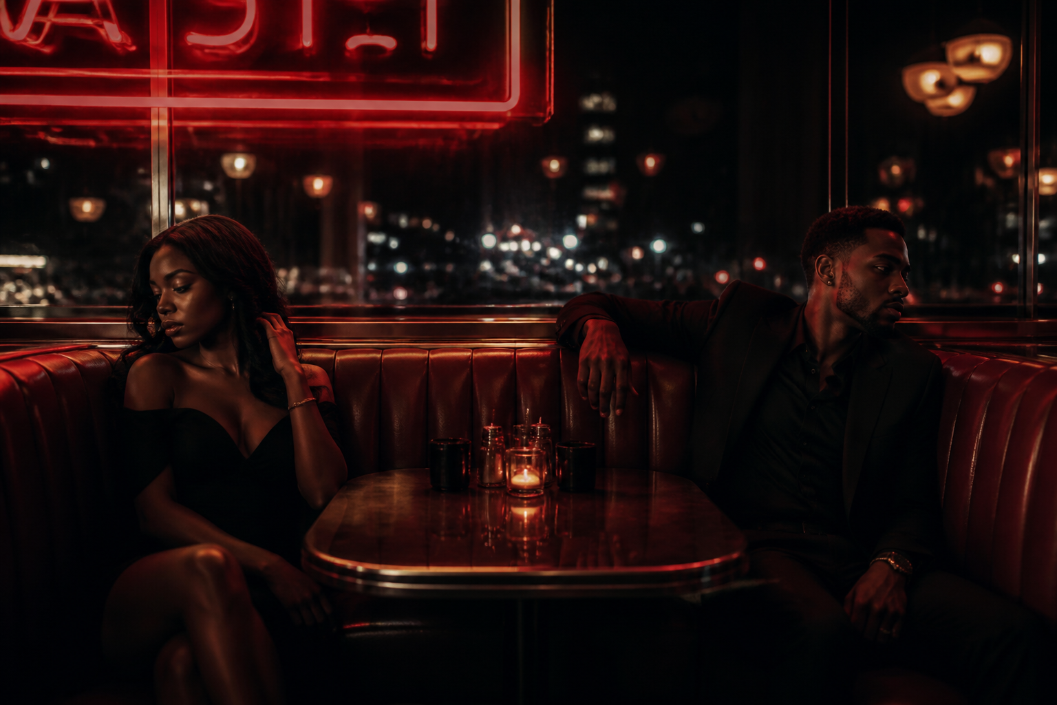 R&B midnight diner scene