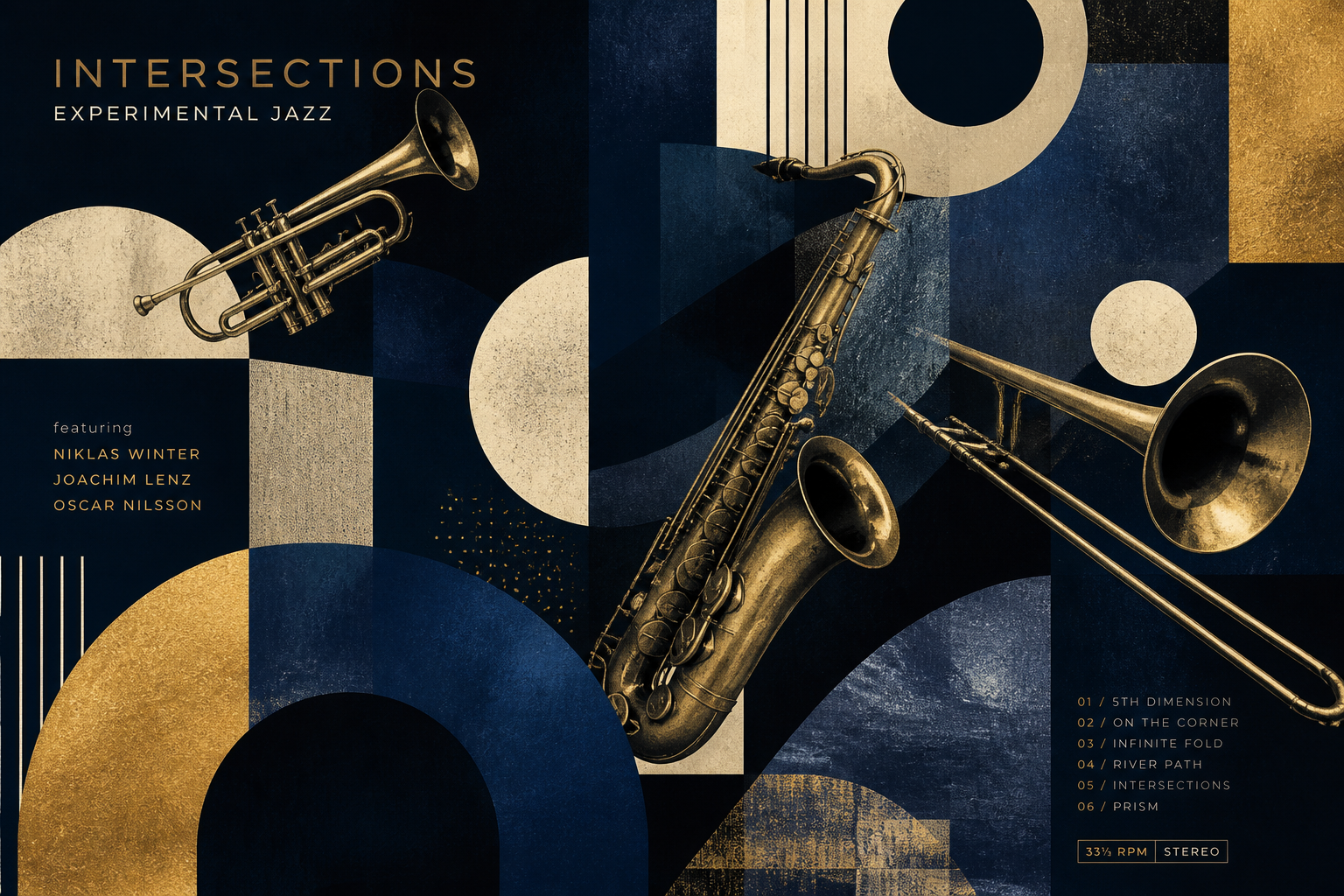 Experimental jazz collage