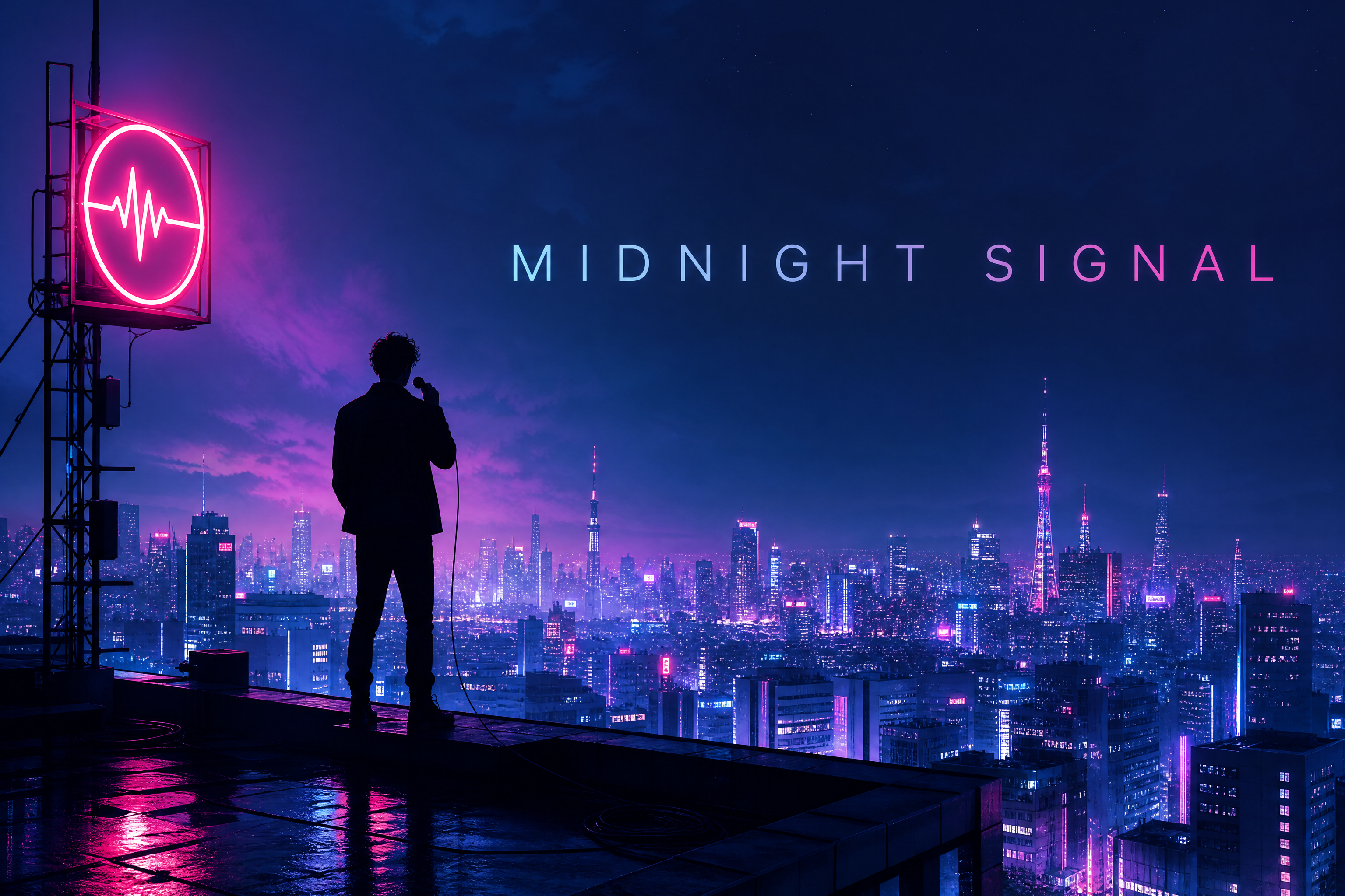 Neon pop single cover