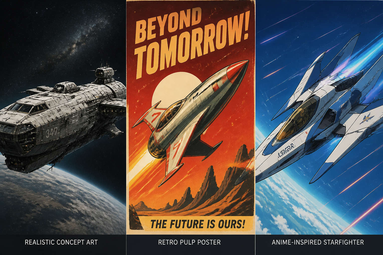 Explore Multiple Ship Styles
