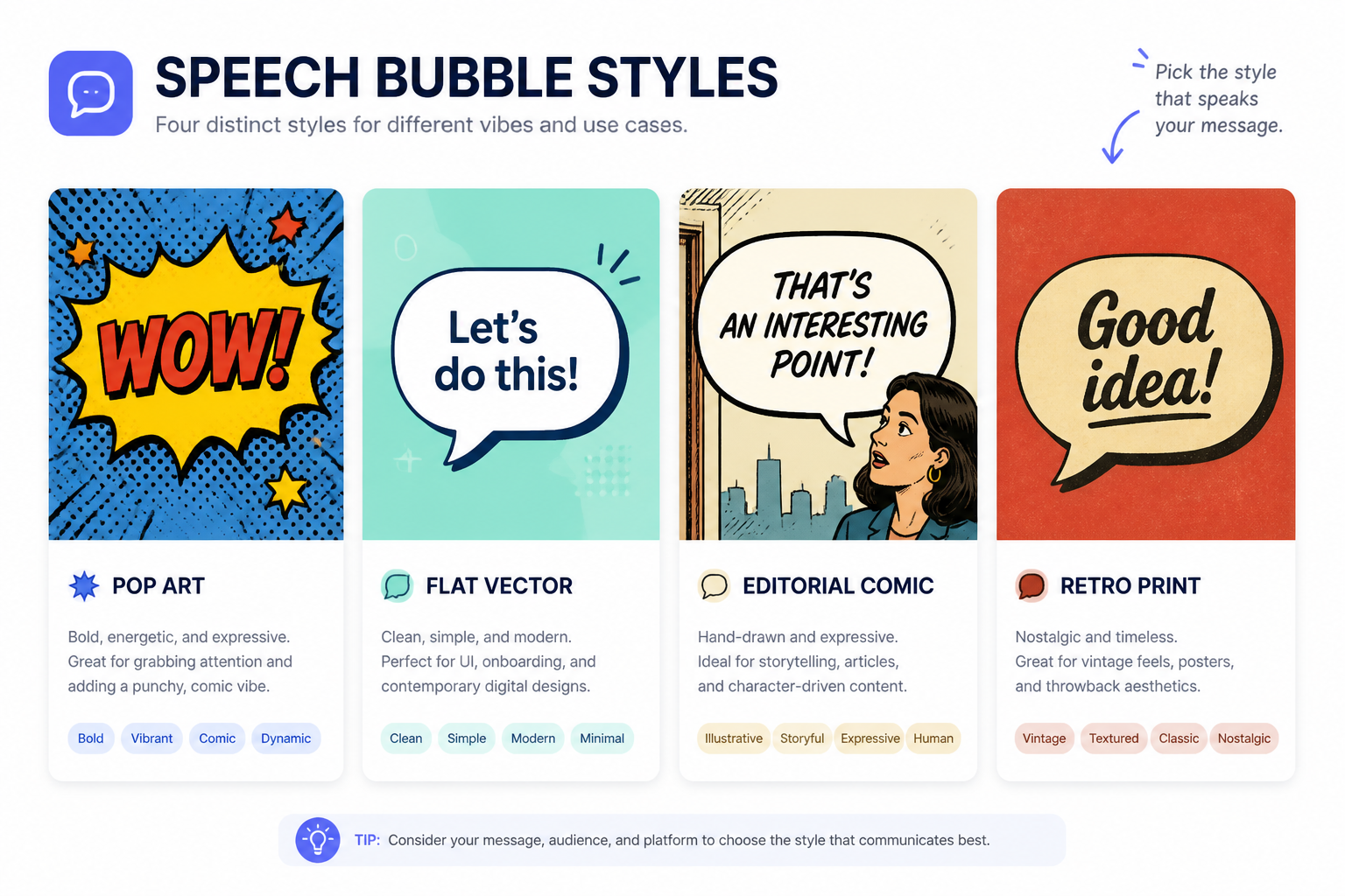 Pick a visual style
