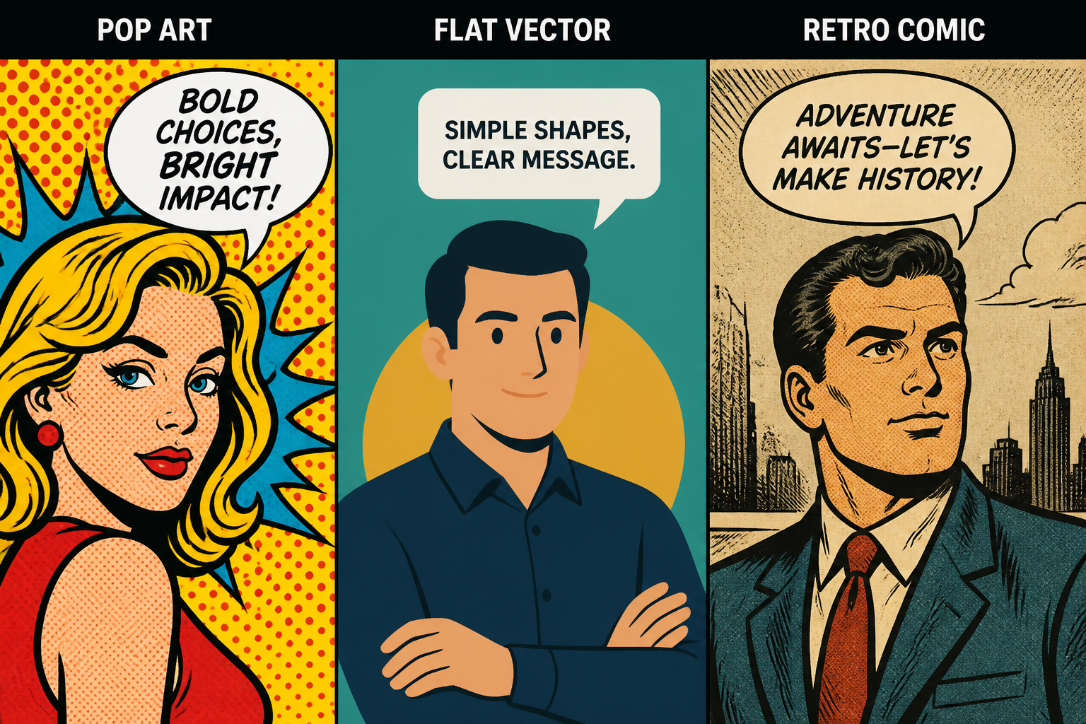 Styles Beyond Basic Comics