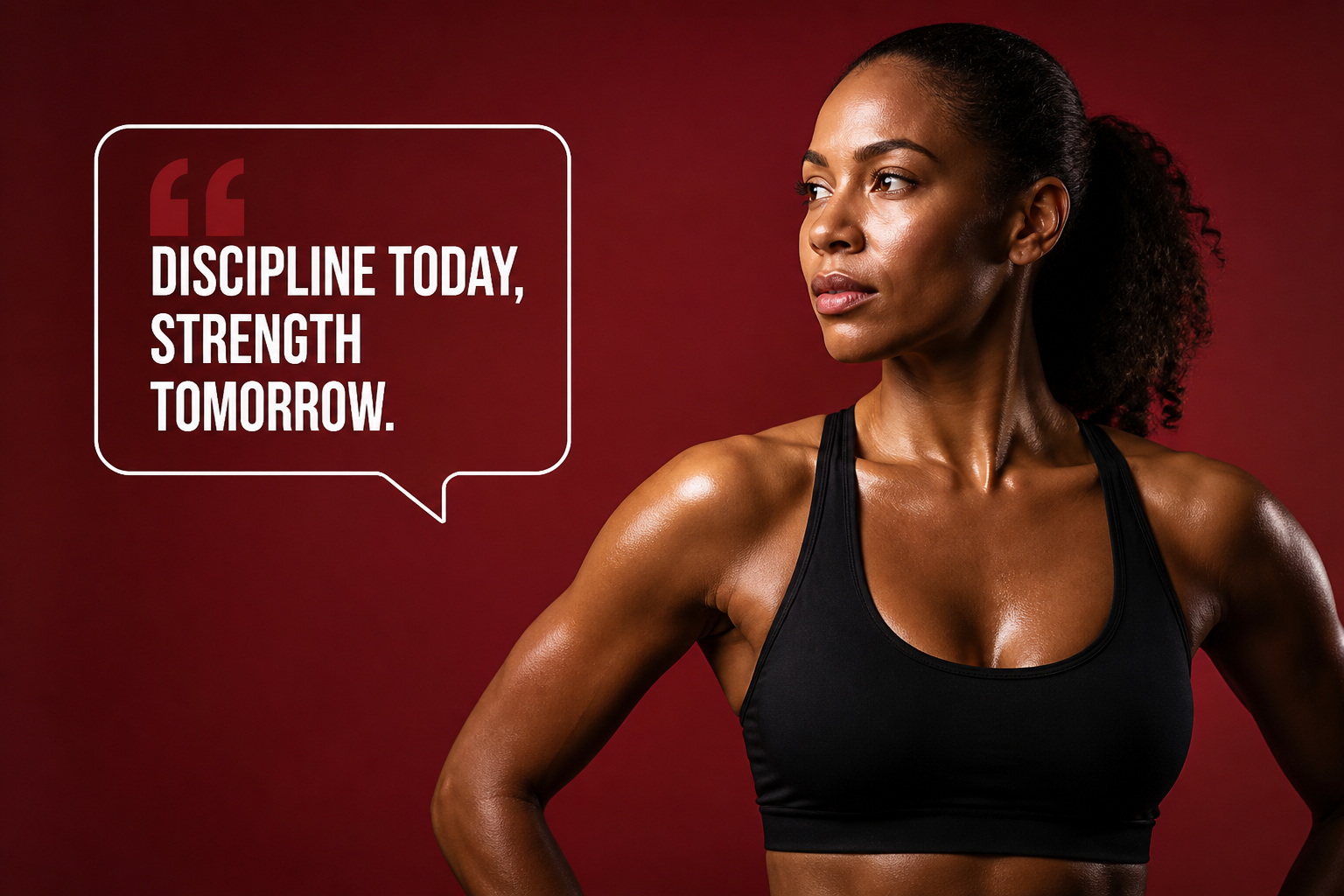 Motivational quote portrait