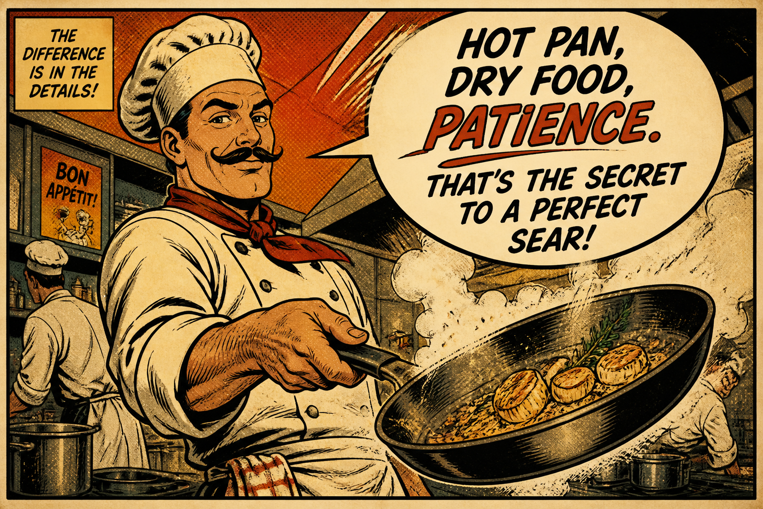 Chef comic panel