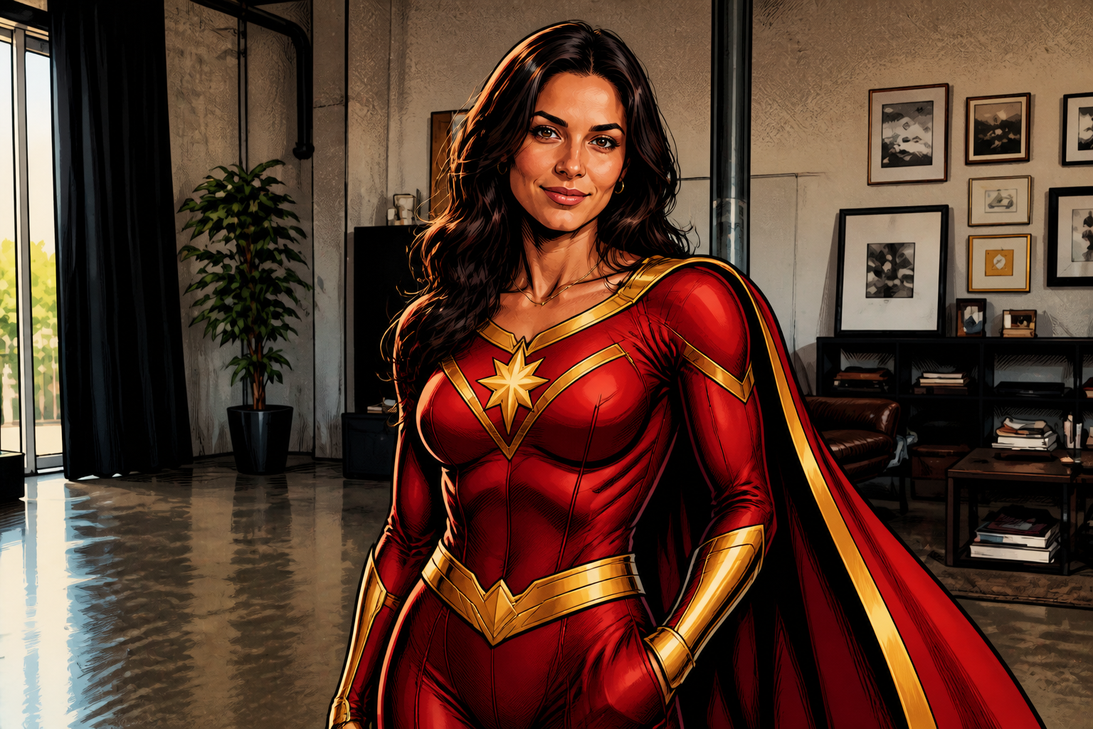 Comic-book hero style (after)