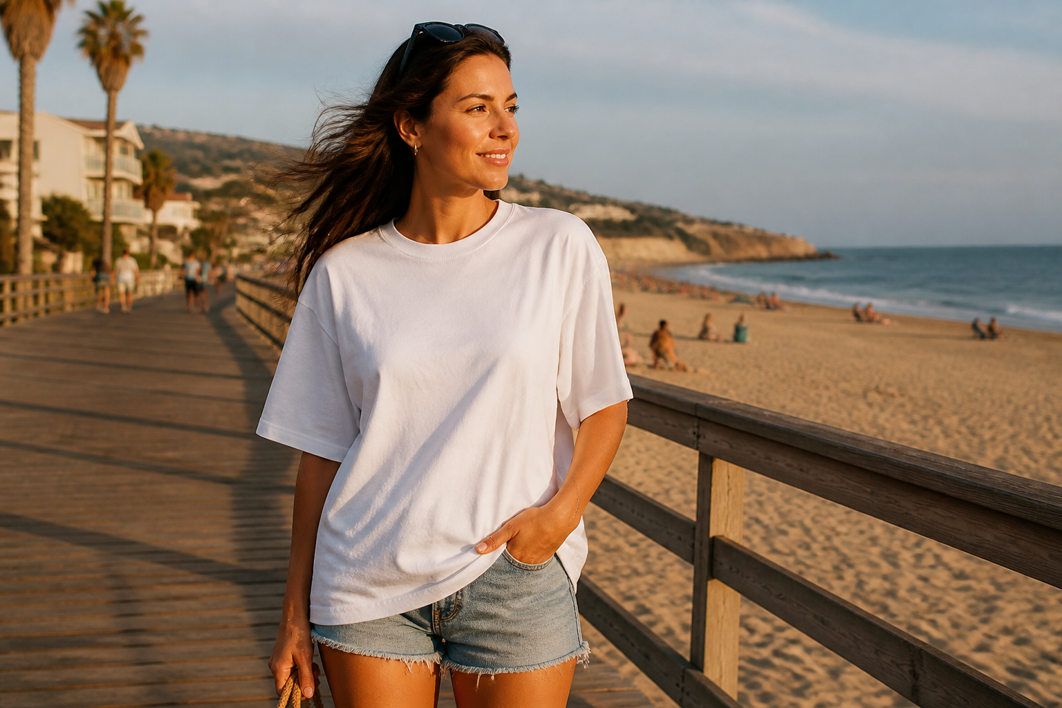 Beach lifestyle tee (before)