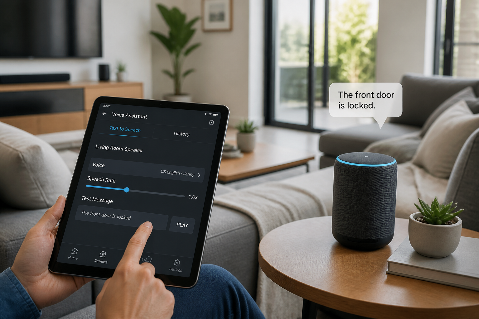Smart home voice controls