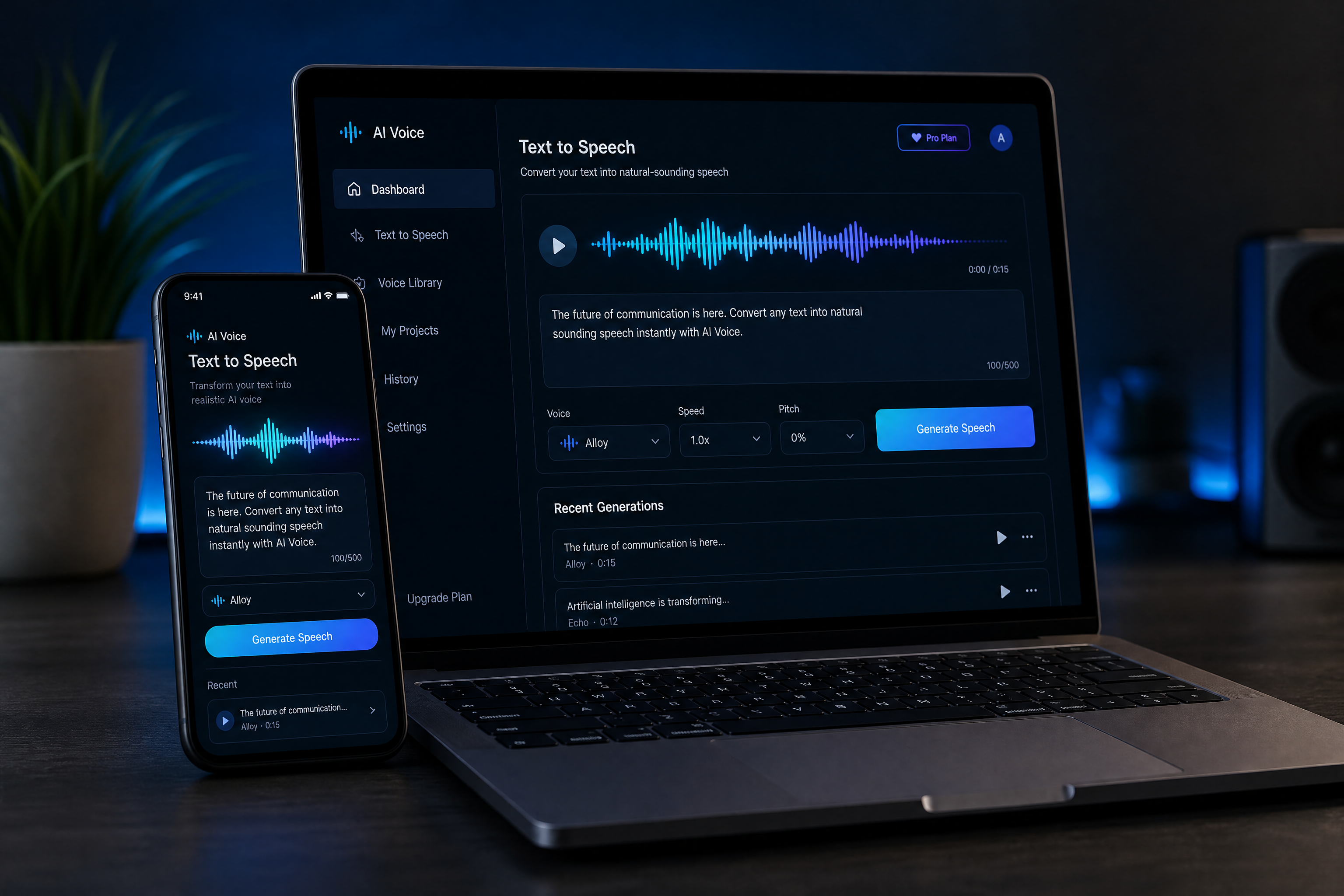 AI Text to Speech Generator