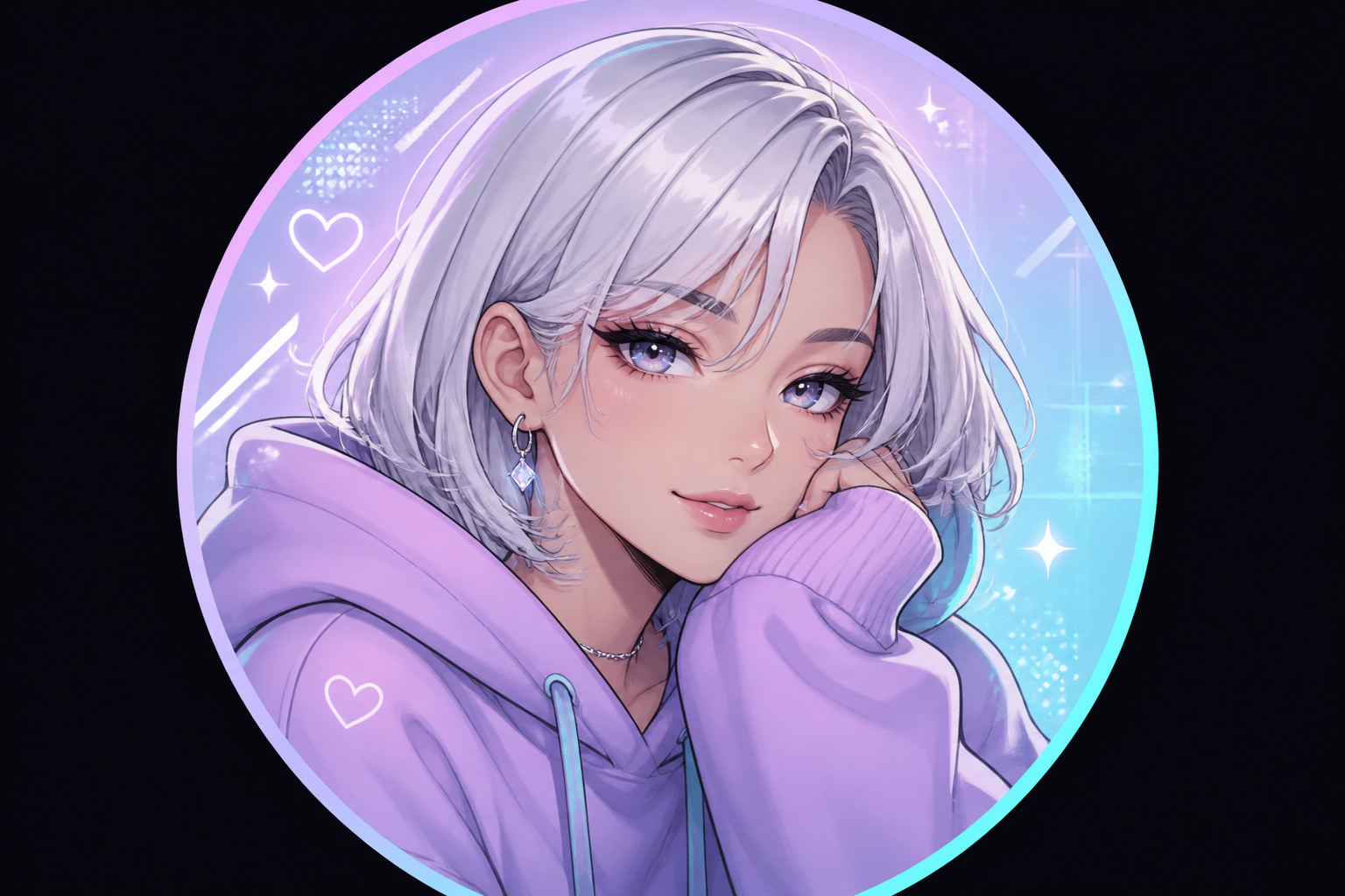 Pastel anime avatar