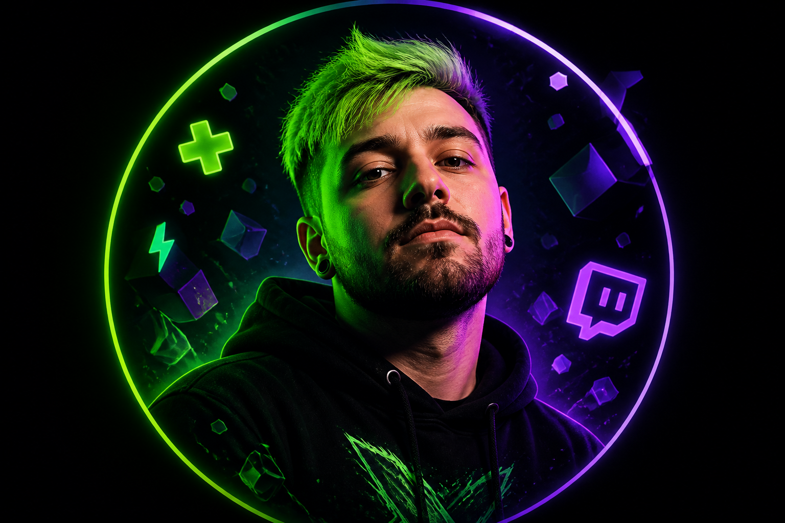 Gaming streamer avatar