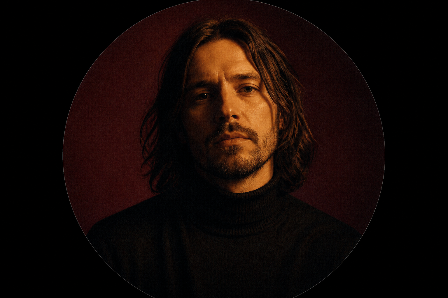 Moody musician portrait