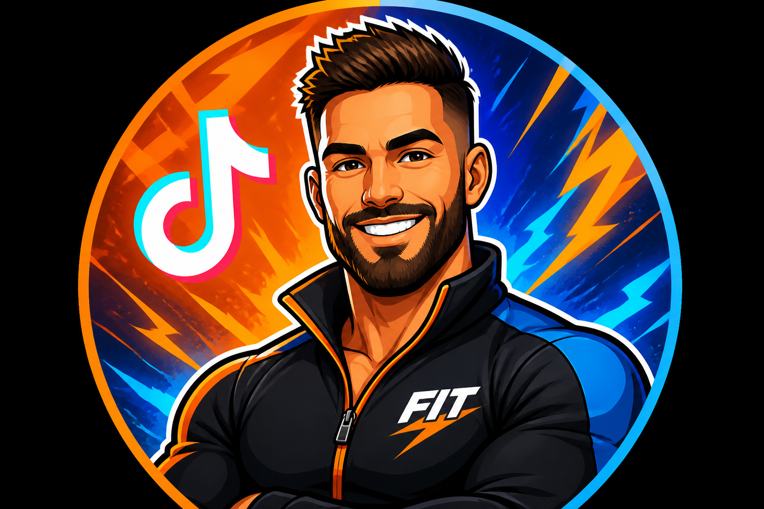 Bold mascot-style pfp