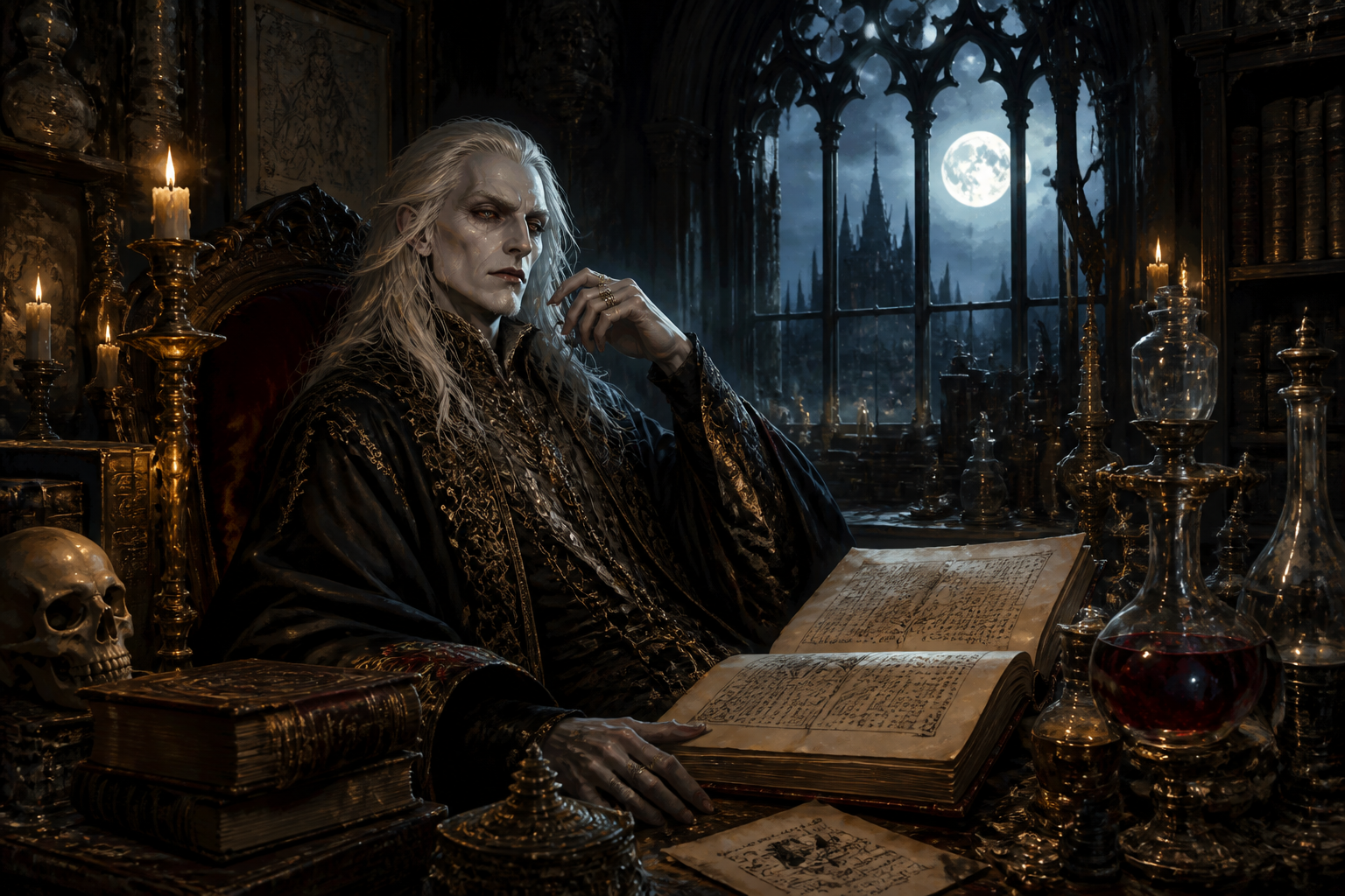 Ancient vampire scholar