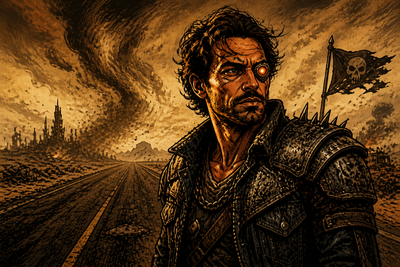 Comic-book wasteland villain (after)