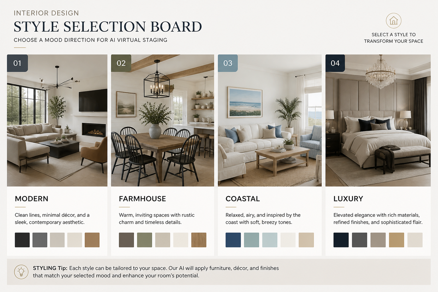 Pick a staging style