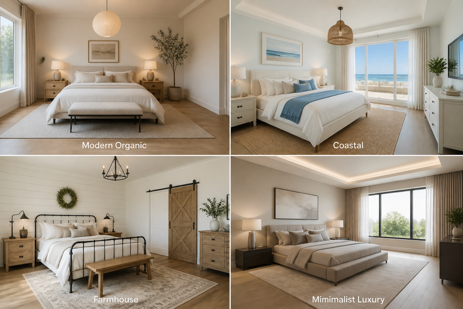 Match popular interior styles