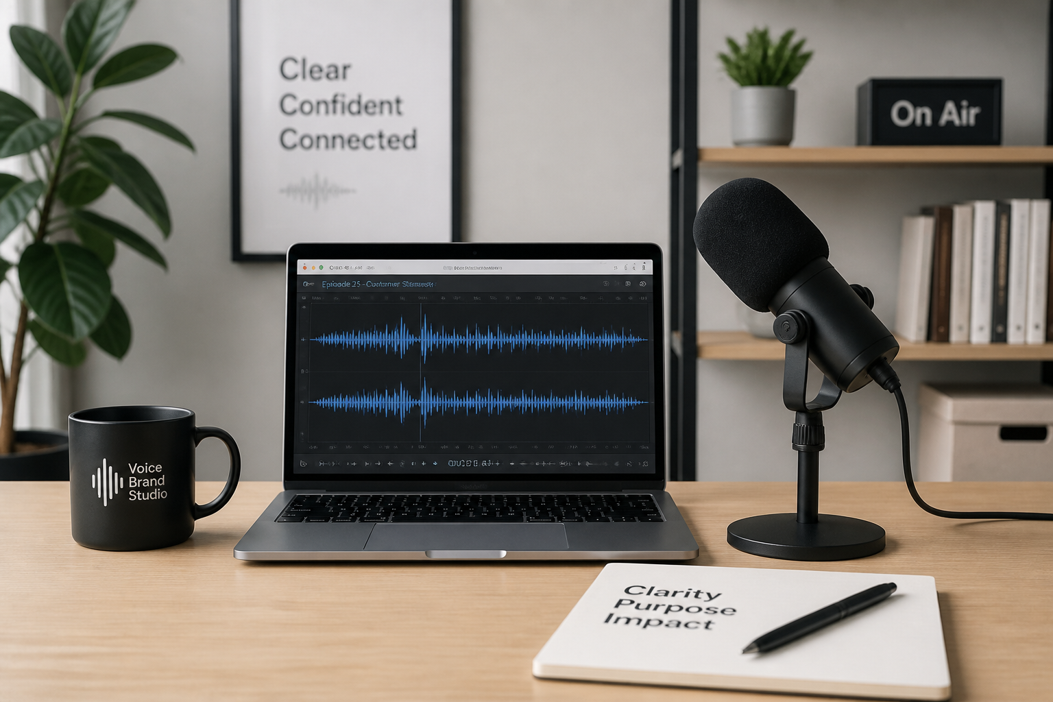Corporate voice brand visual