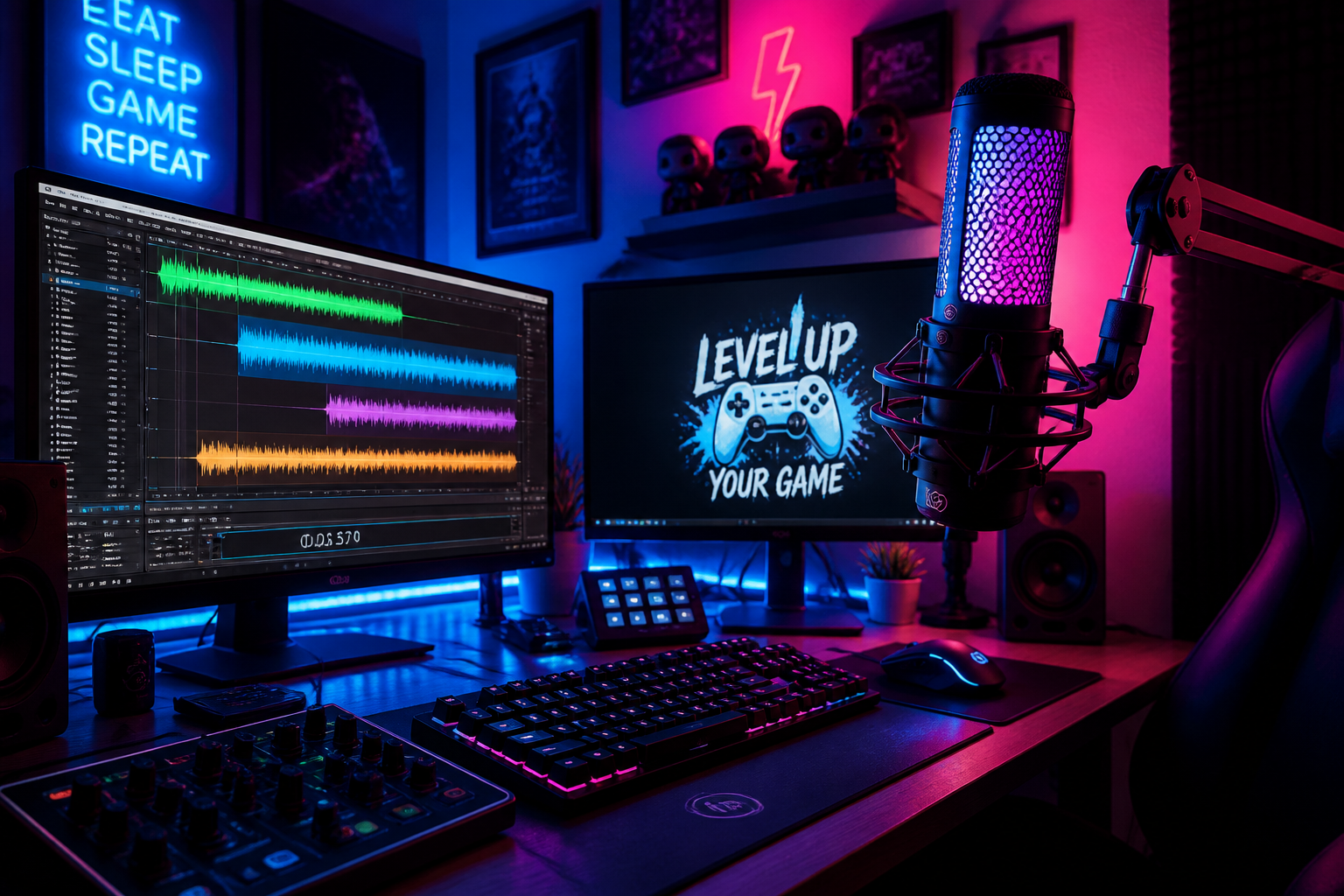 Gaming voiceover setup