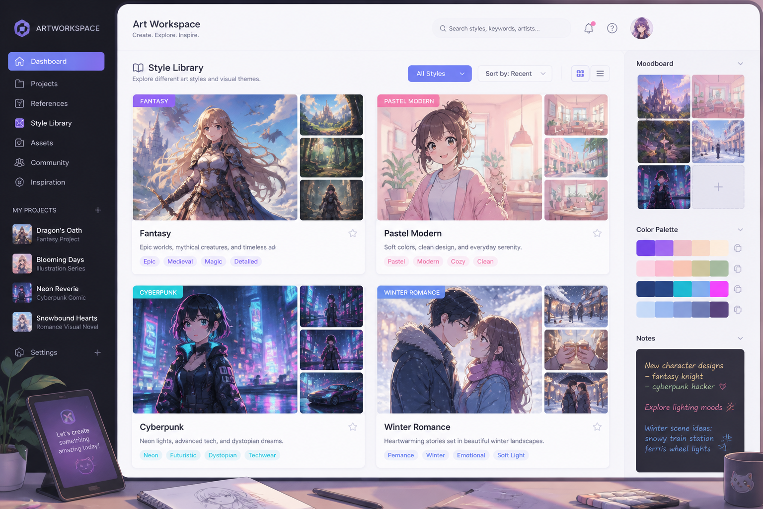 Pick a visual style