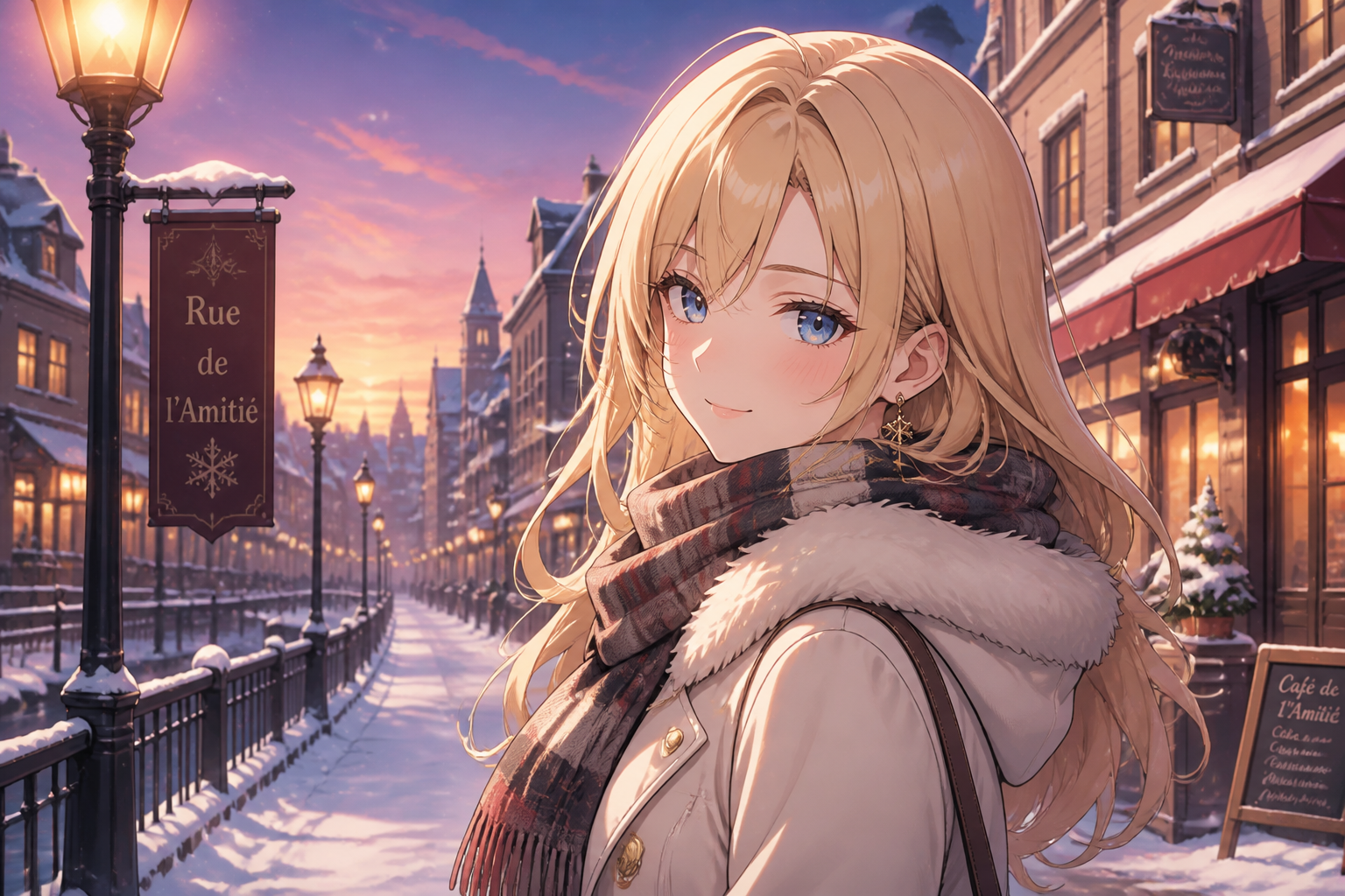 Winter town waifu