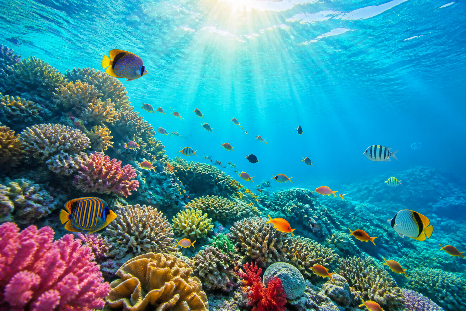 Underwater reef scene