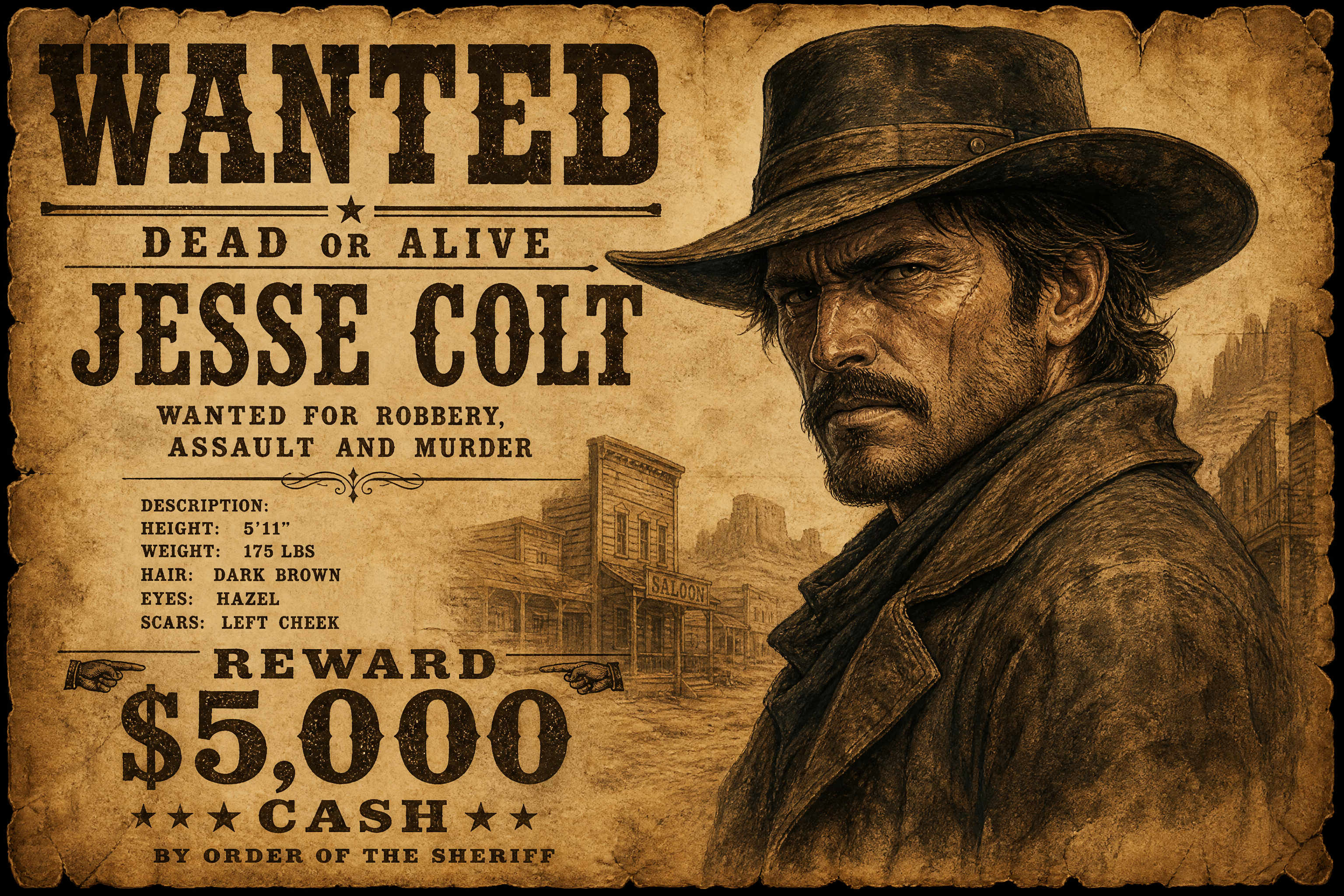 AI Wanted Poster Generator