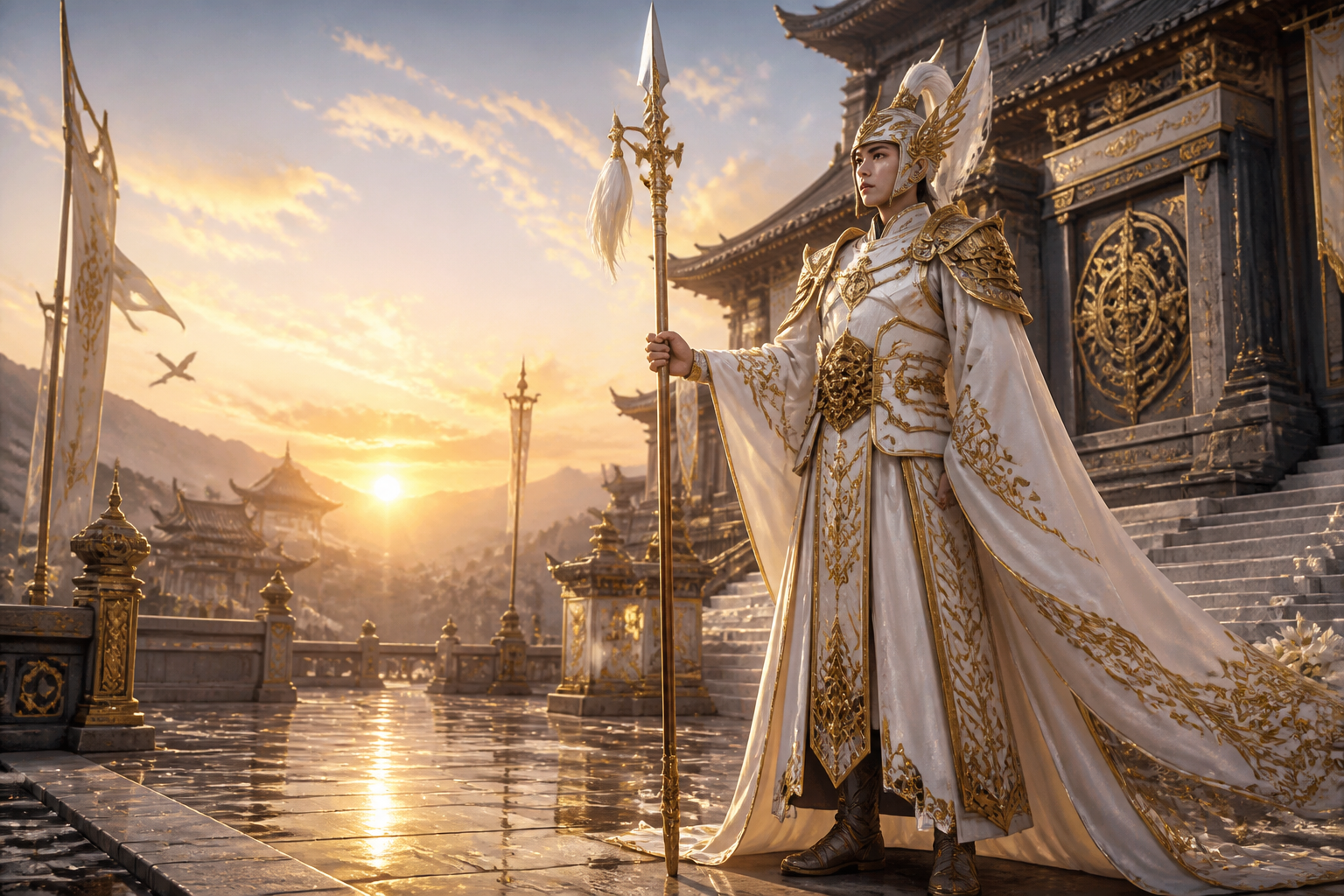 Temple spear guardian