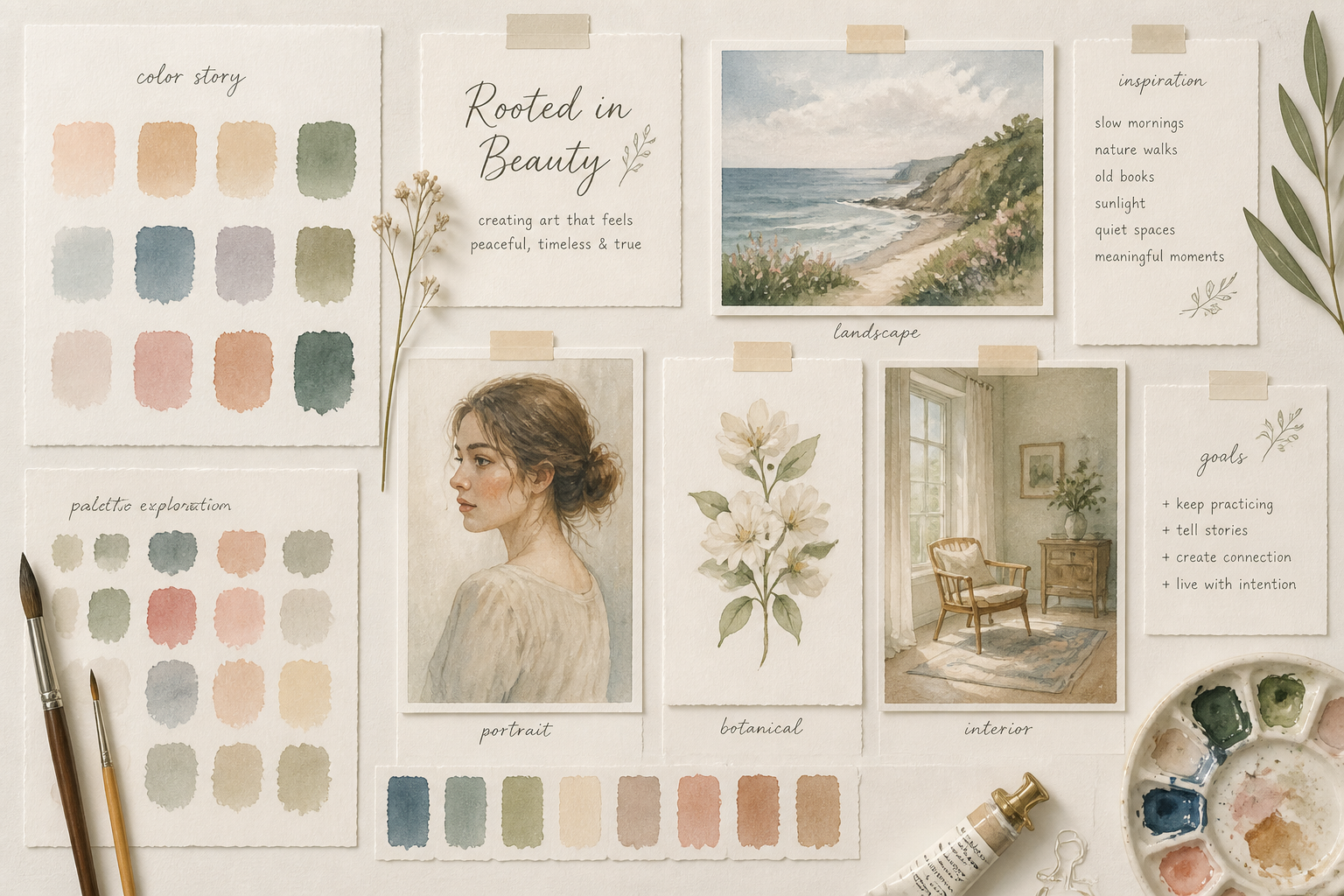 Pick a watercolor style