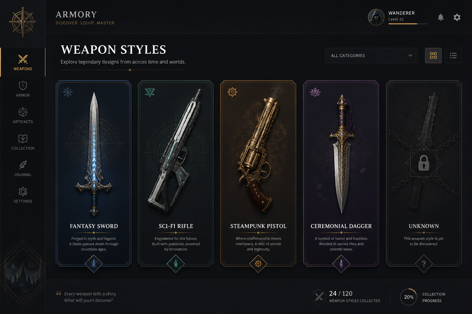 Pick a weapon style