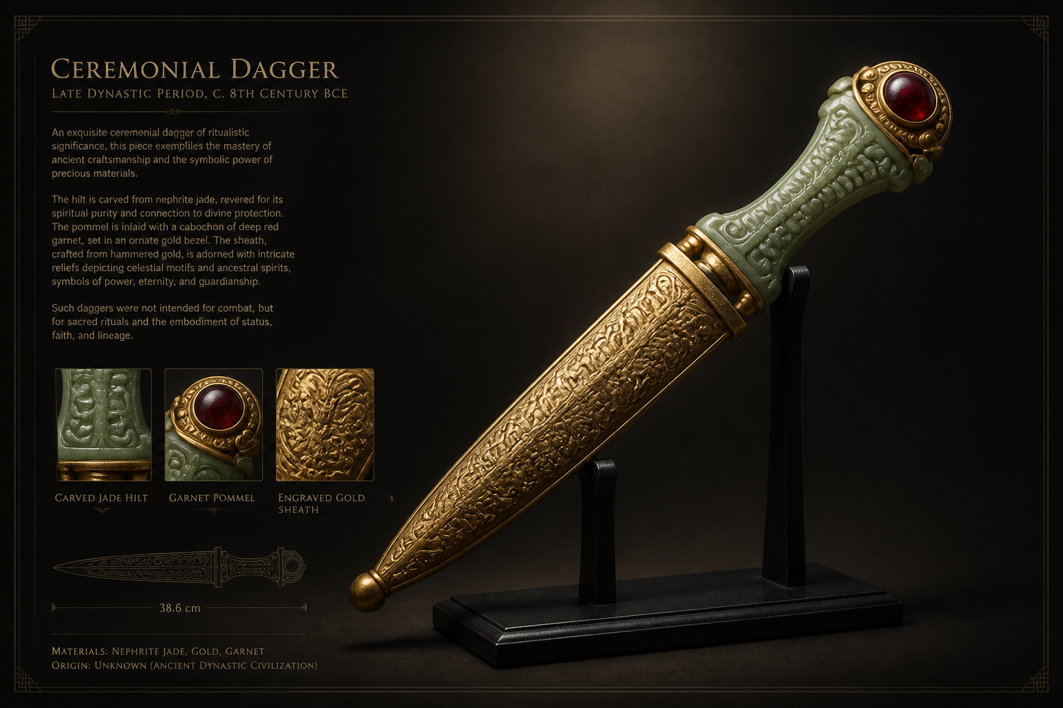Ceremonial jade dagger