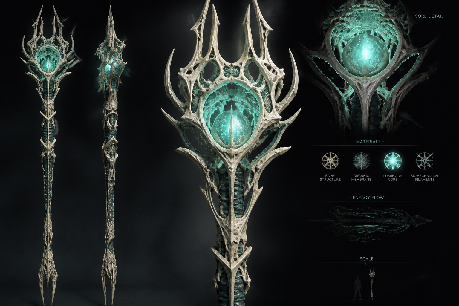 Alien biomech staff