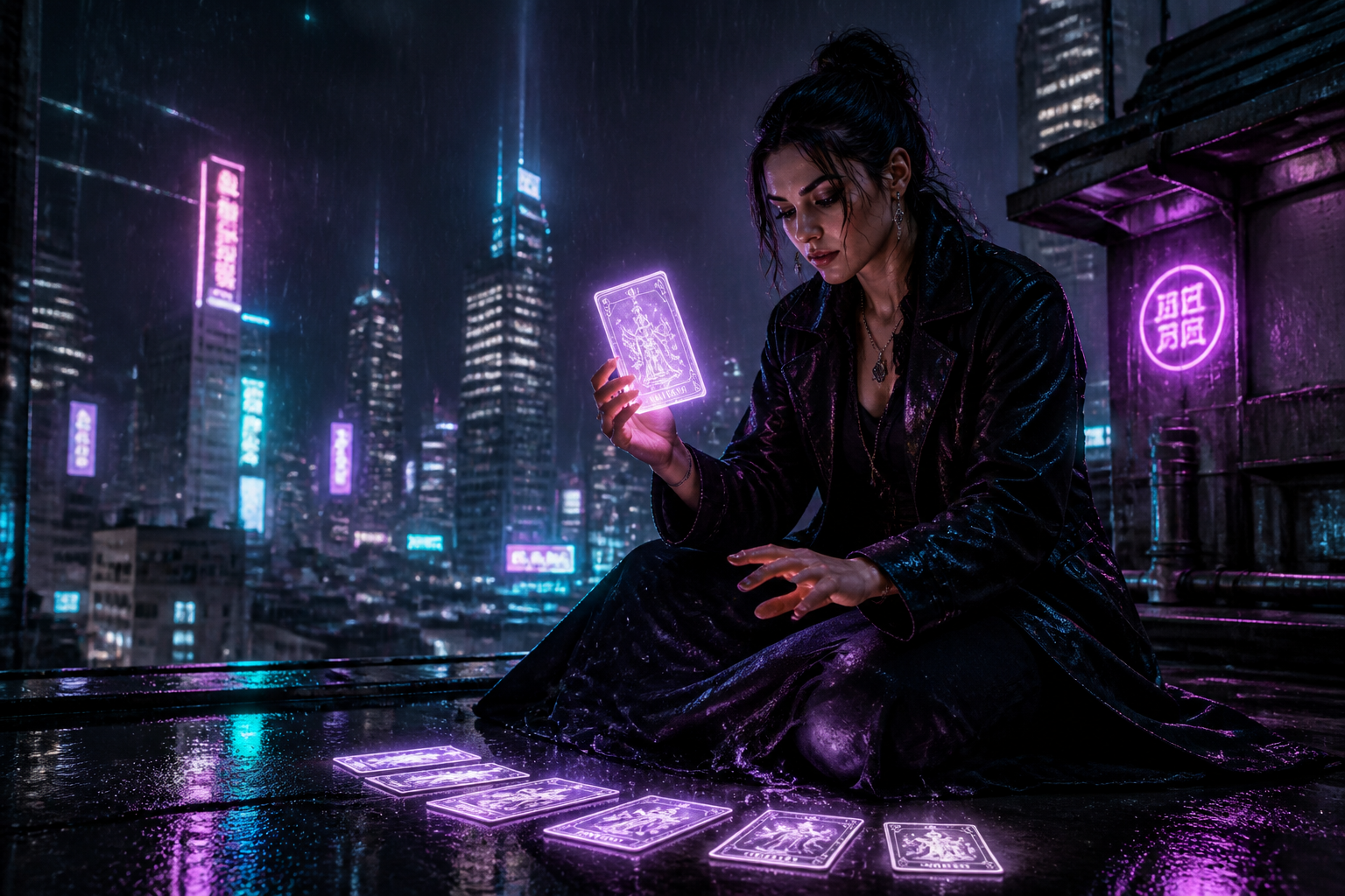 Modern rooftop witch