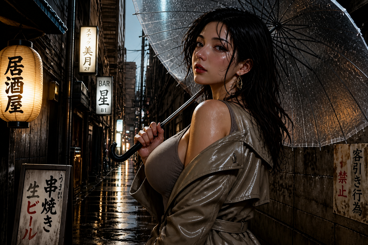Manga to rainy photo (after)