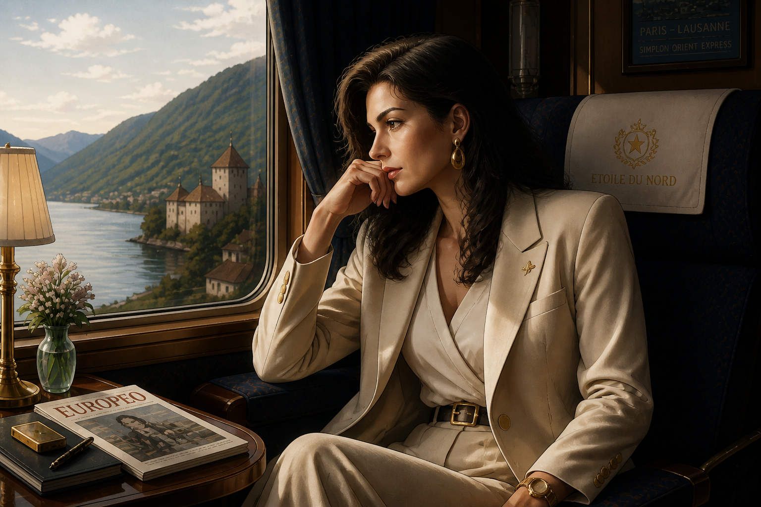 Train fashion portrait (after)