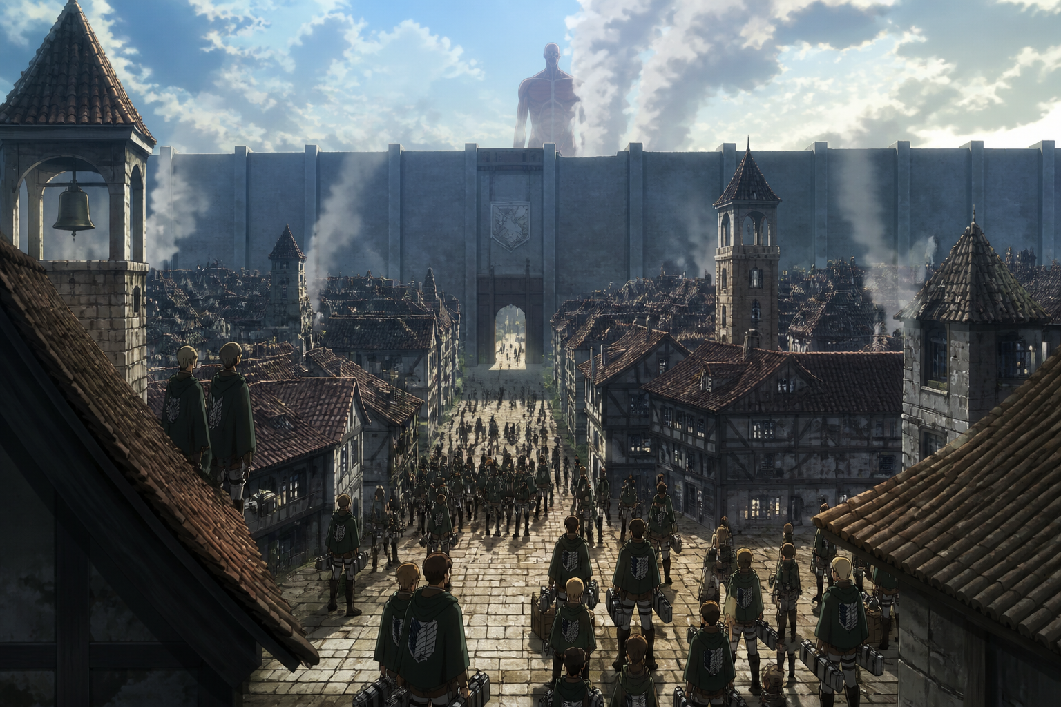 Alarm across the walled district