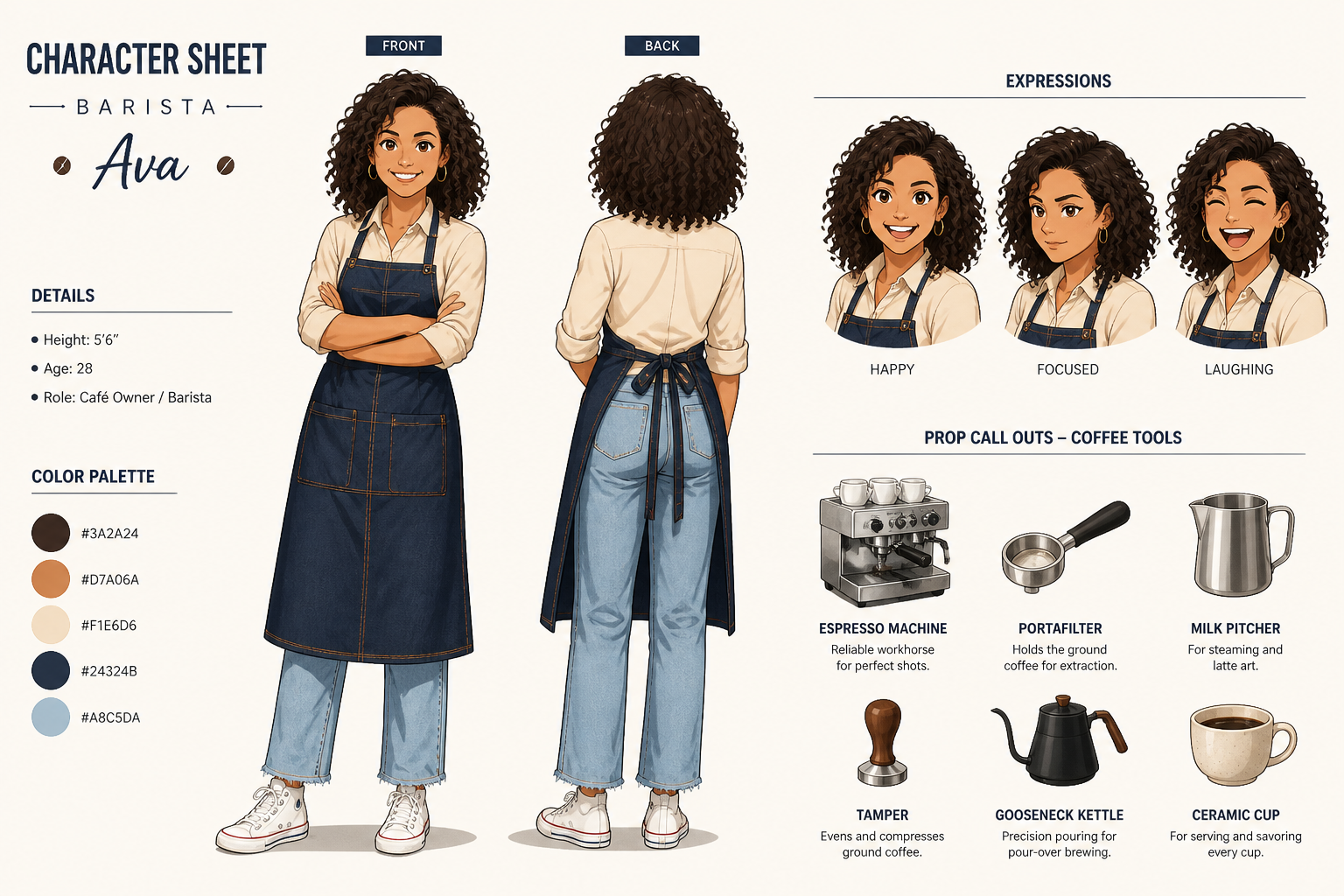 Anime cafe heroine (after)