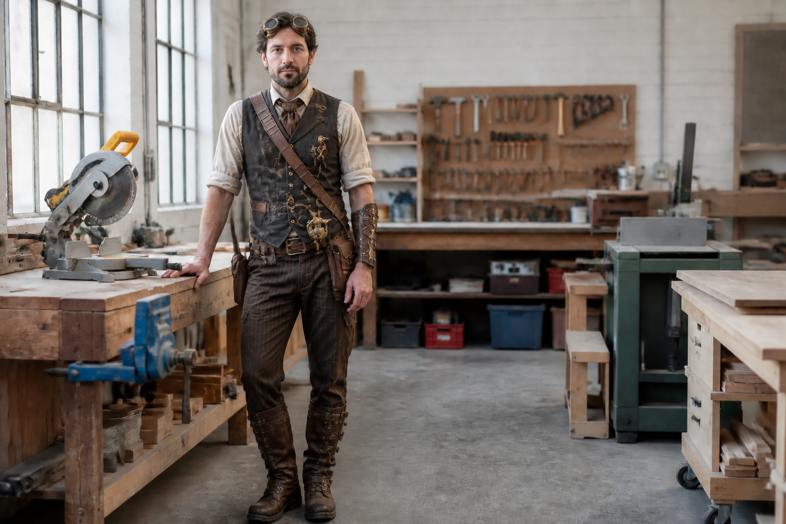 Steampunk inventor (after)